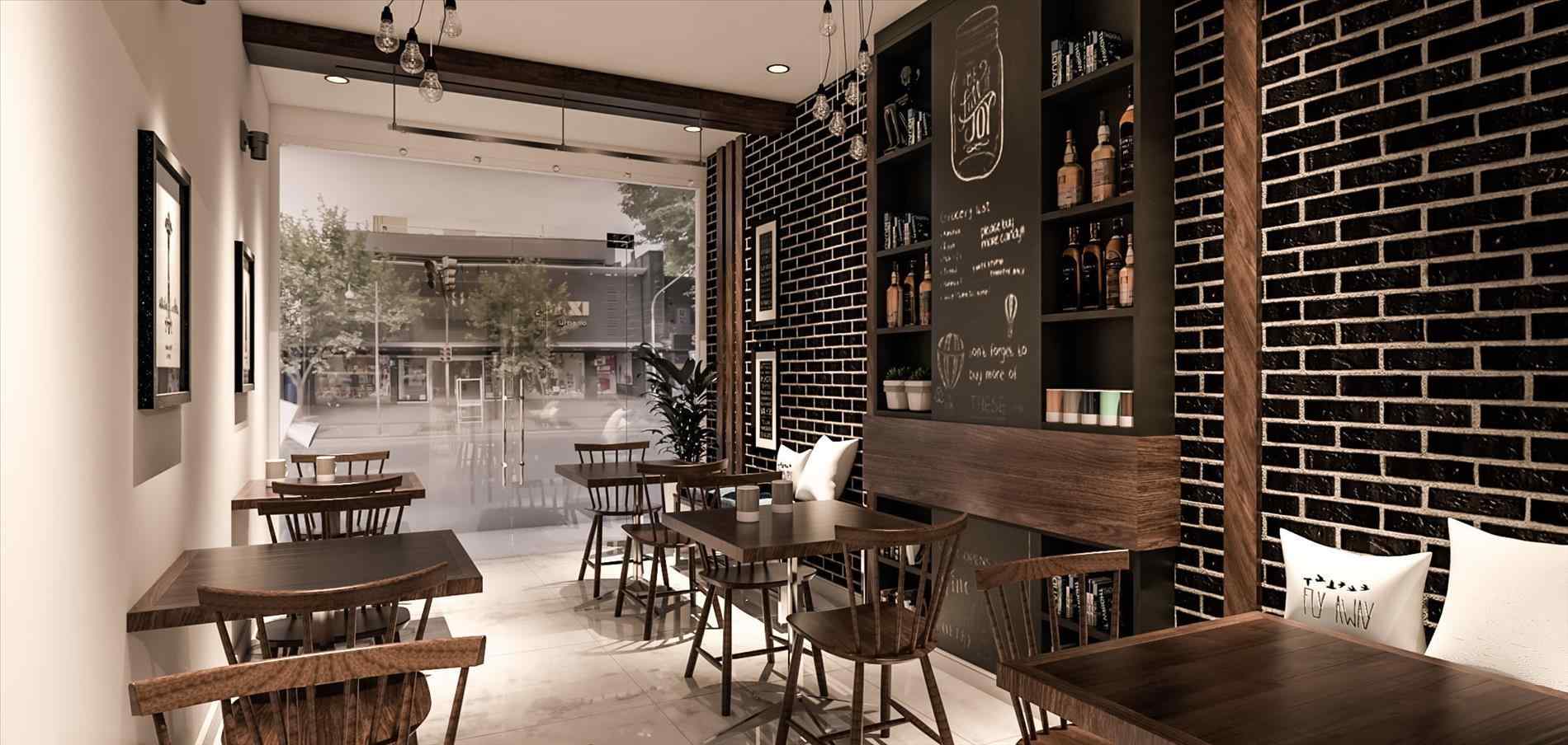 Thiết kế nội thất quán cafe Leninn phong cách Rustic tại Hoàng Cầu